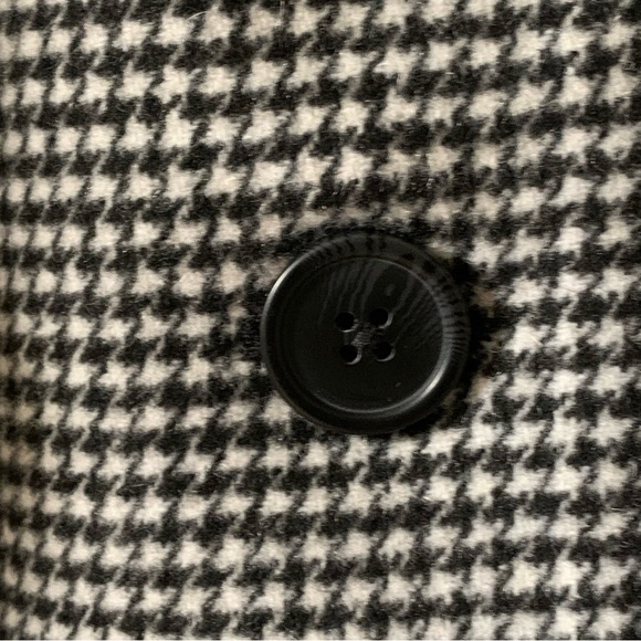 Plaid Loose Fit Houndstooth Single Breasted Wool Blend Blazer XL - Picture 7 of 16